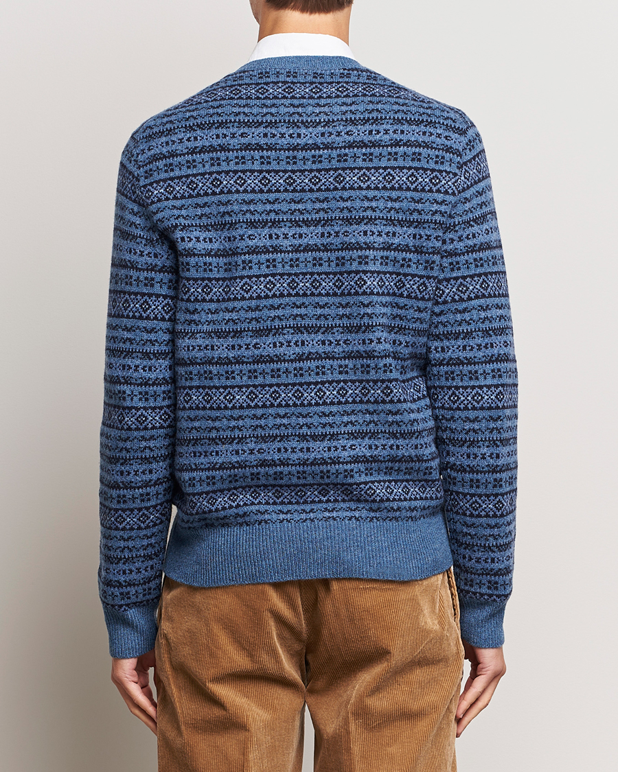 Men | Sweaters & Knitwear | Polo Ralph Lauren | Wool/Cashmere Fairisle Sweater Navy