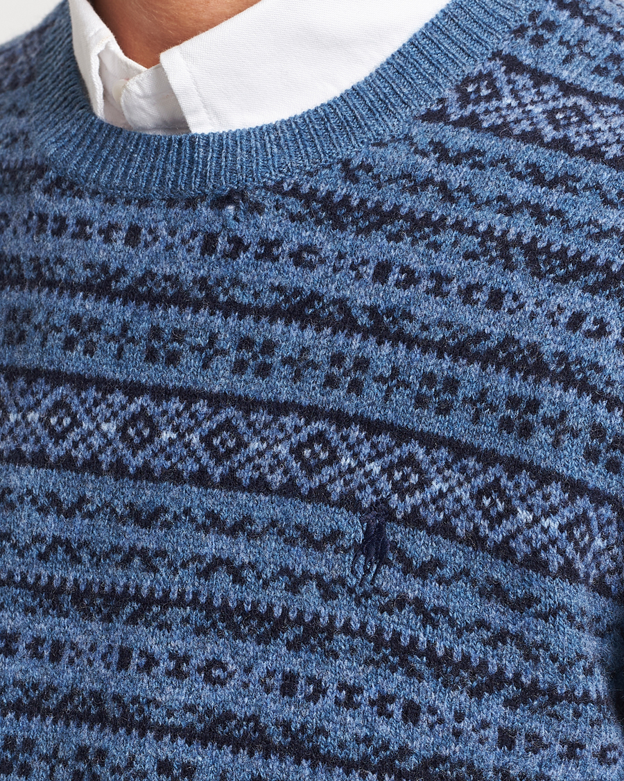 Men | Sweaters & Knitwear | Polo Ralph Lauren | Wool/Cashmere Fairisle Sweater Navy