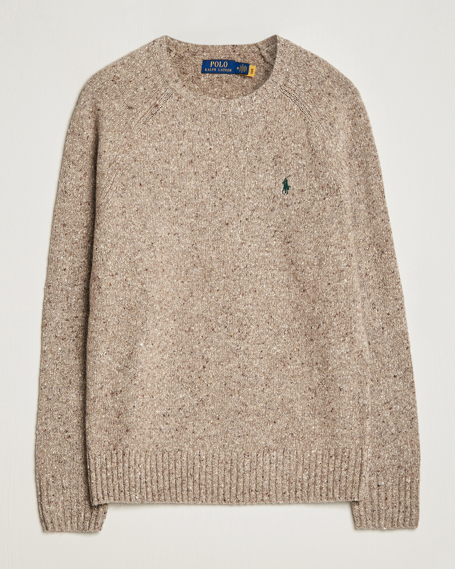 Men | Sweaters & Knitwear | Polo Ralph Lauren | Wool Knitted Donegal Sweater Bark