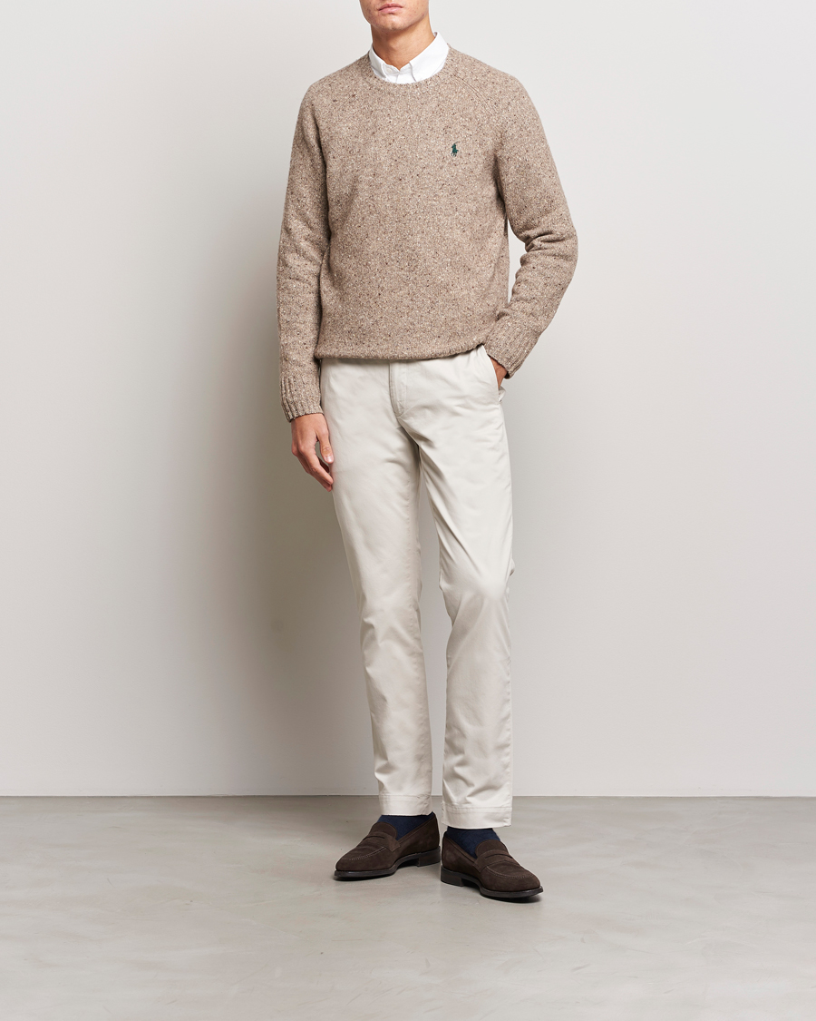 Men | Sweaters & Knitwear | Polo Ralph Lauren | Wool Knitted Donegal Sweater Bark