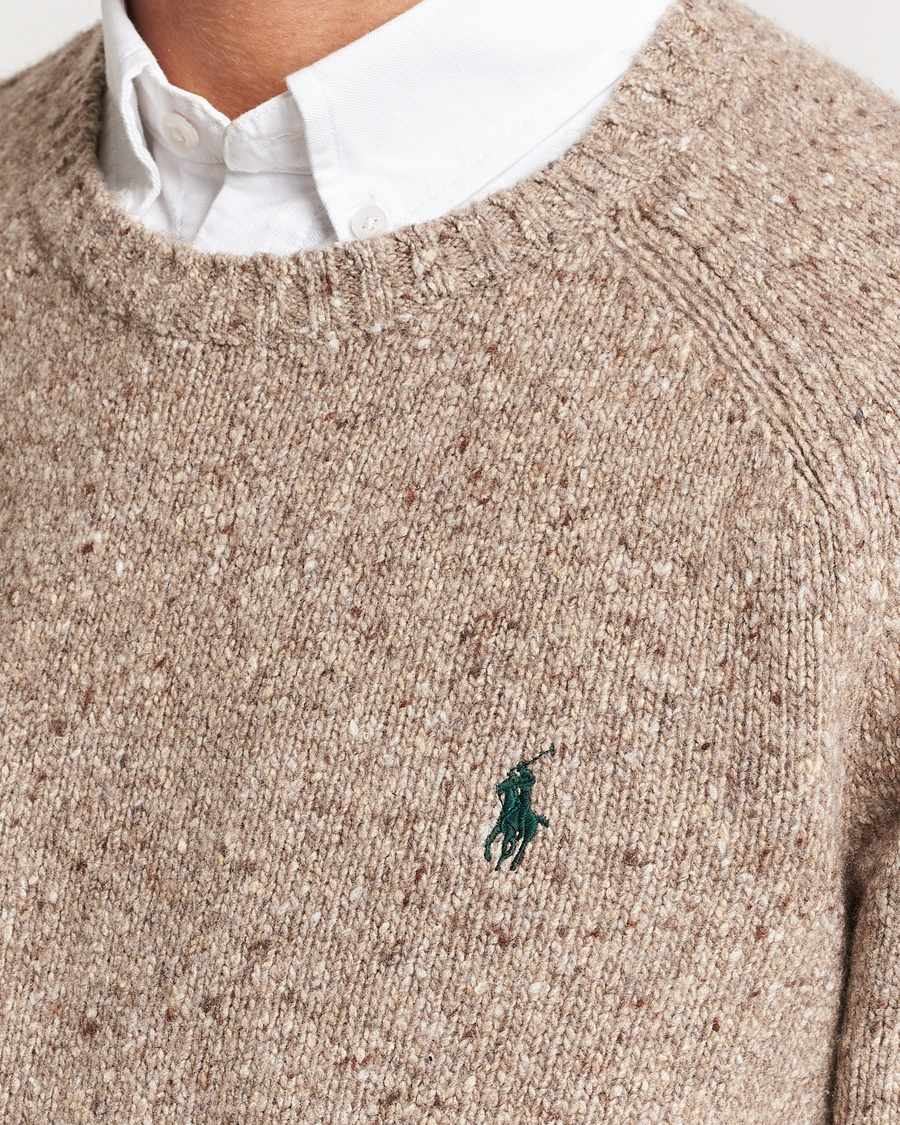 Men | Sweaters & Knitwear | Polo Ralph Lauren | Wool Knitted Donegal Sweater Bark