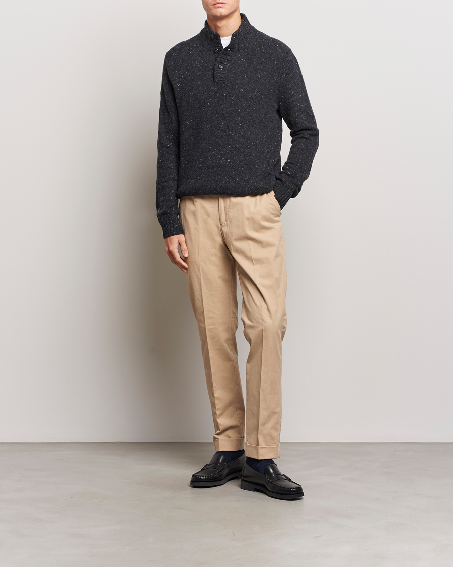 Men | Sweaters & Knitwear | Polo Ralph Lauren | Wool Knitted Donegal Onyx