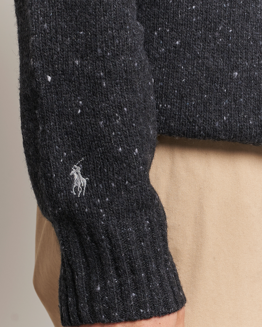Men | Sweaters & Knitwear | Polo Ralph Lauren | Wool Knitted Donegal Onyx