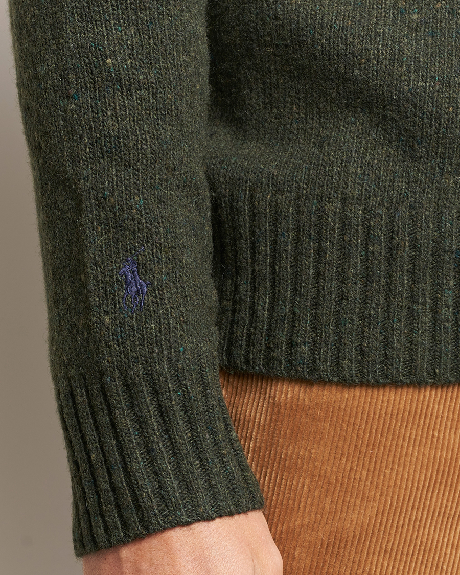 Men | Sweaters & Knitwear | Polo Ralph Lauren | Wool Knitted Donegal Moss Green