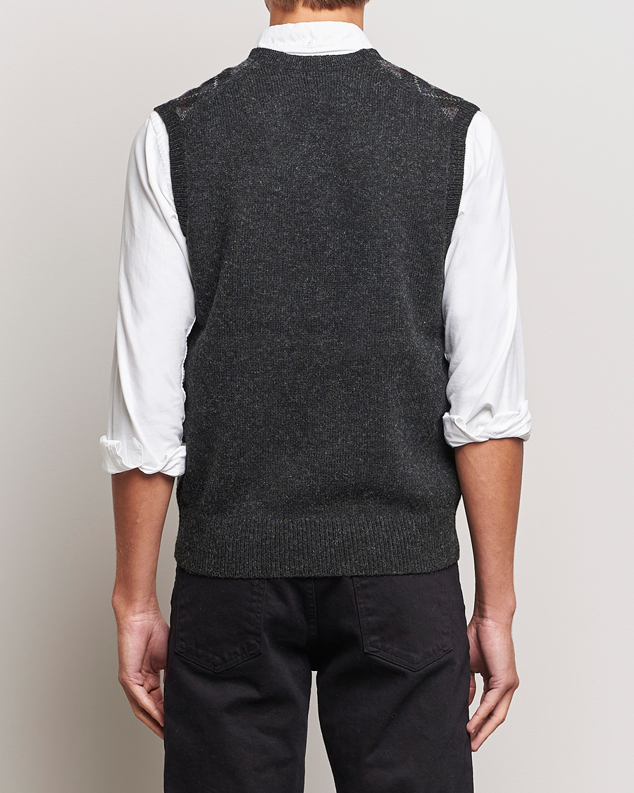 Men | Sweaters & Knitwear | Polo Ralph Lauren | Wool Argyle Slipover Charcoal