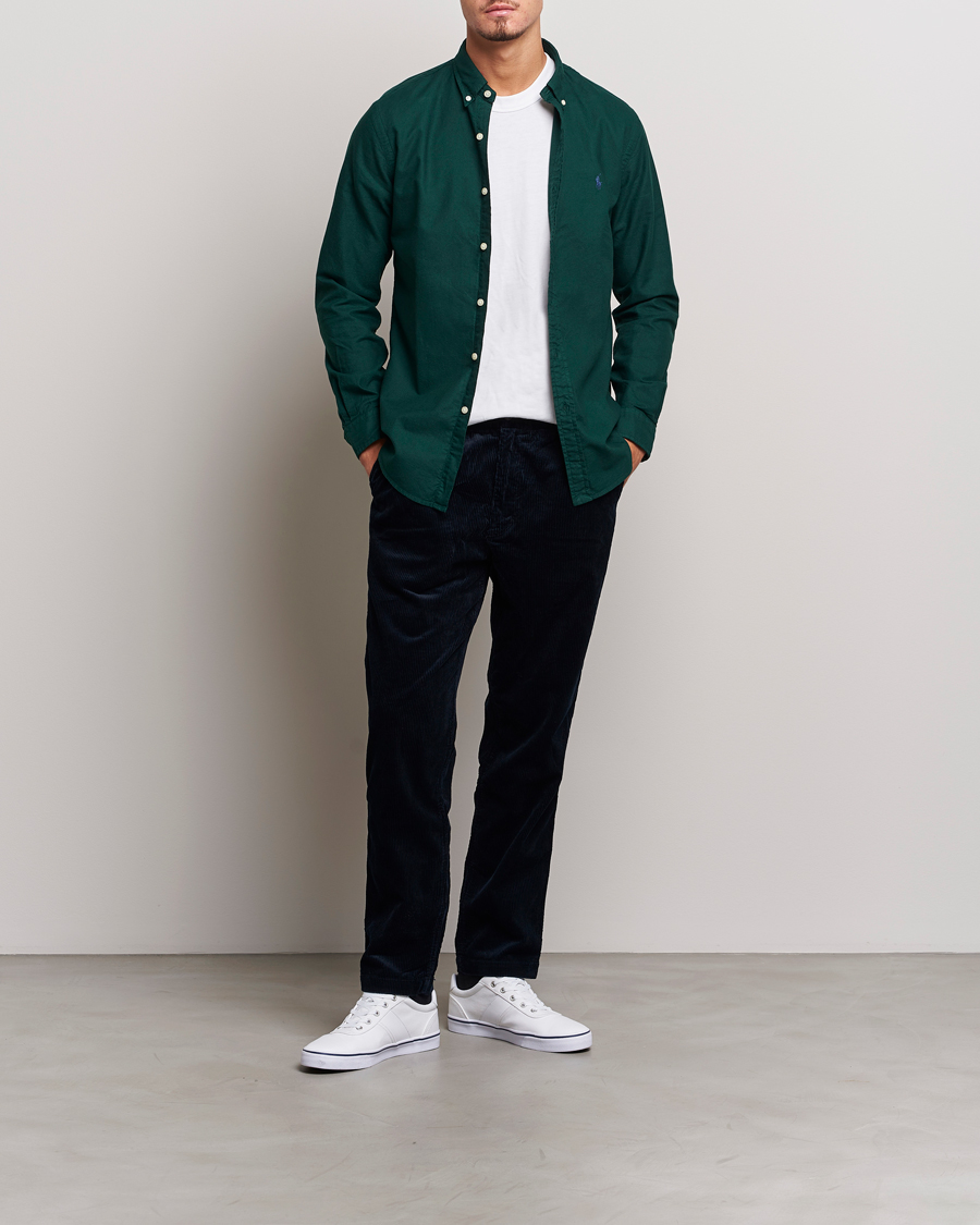 Polo Ralph Lauren Slim Fit Garment Dyed Oxford Moss Agate at