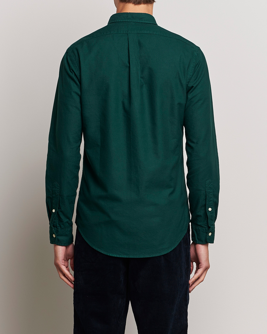 Men | Shirts | Polo Ralph Lauren | Slim Fit Garment Dyed Oxford Moss Agate