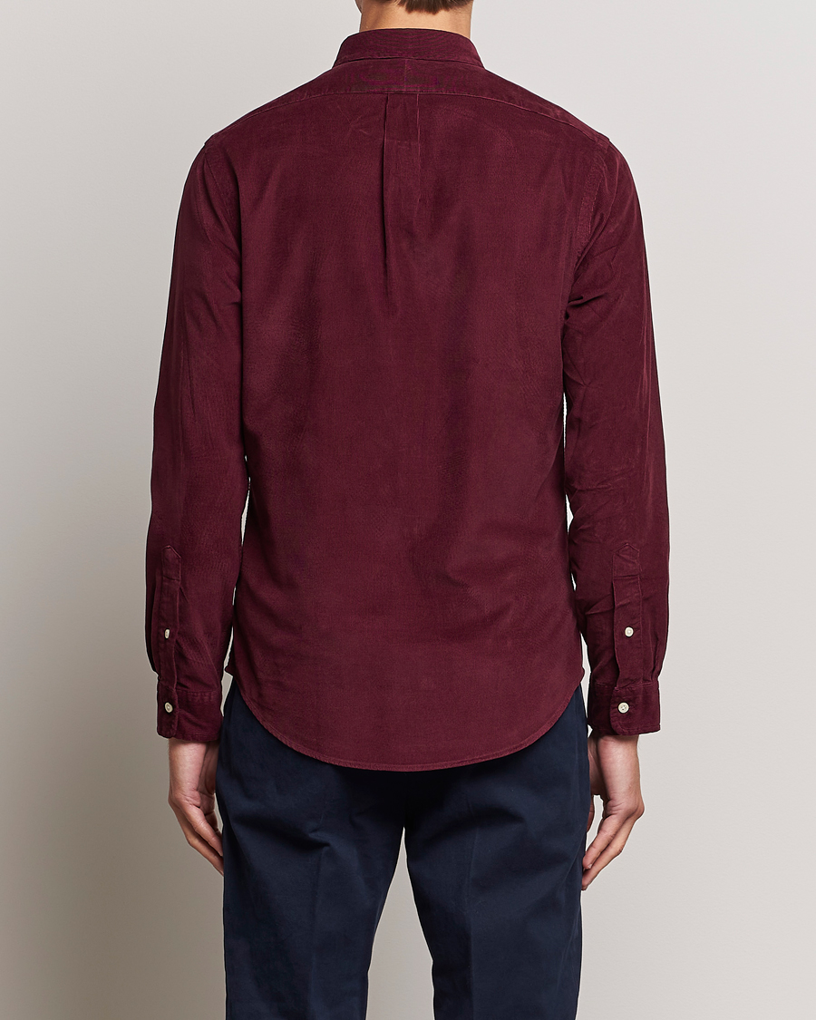 Men | Shirts | Polo Ralph Lauren | Slim Fit Corduroy Shirt Harvard Wine