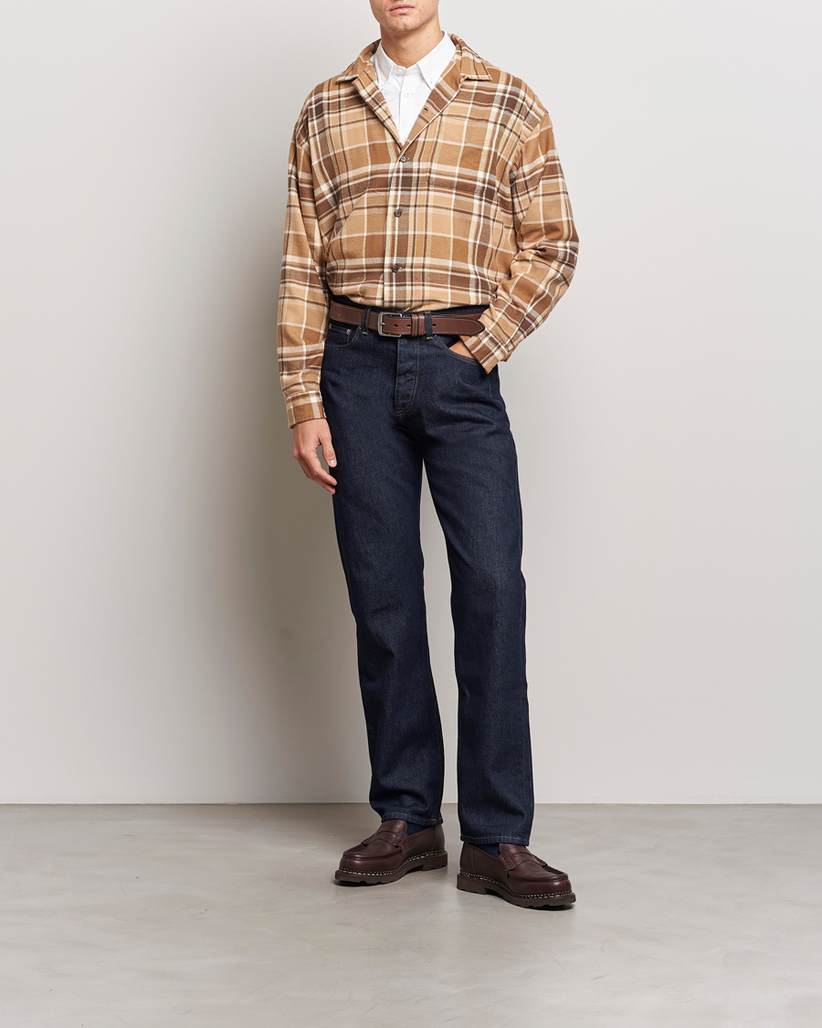 Men | Shirts | Polo Ralph Lauren | Brushed Flannel Checked Shirt Khaki/Brown