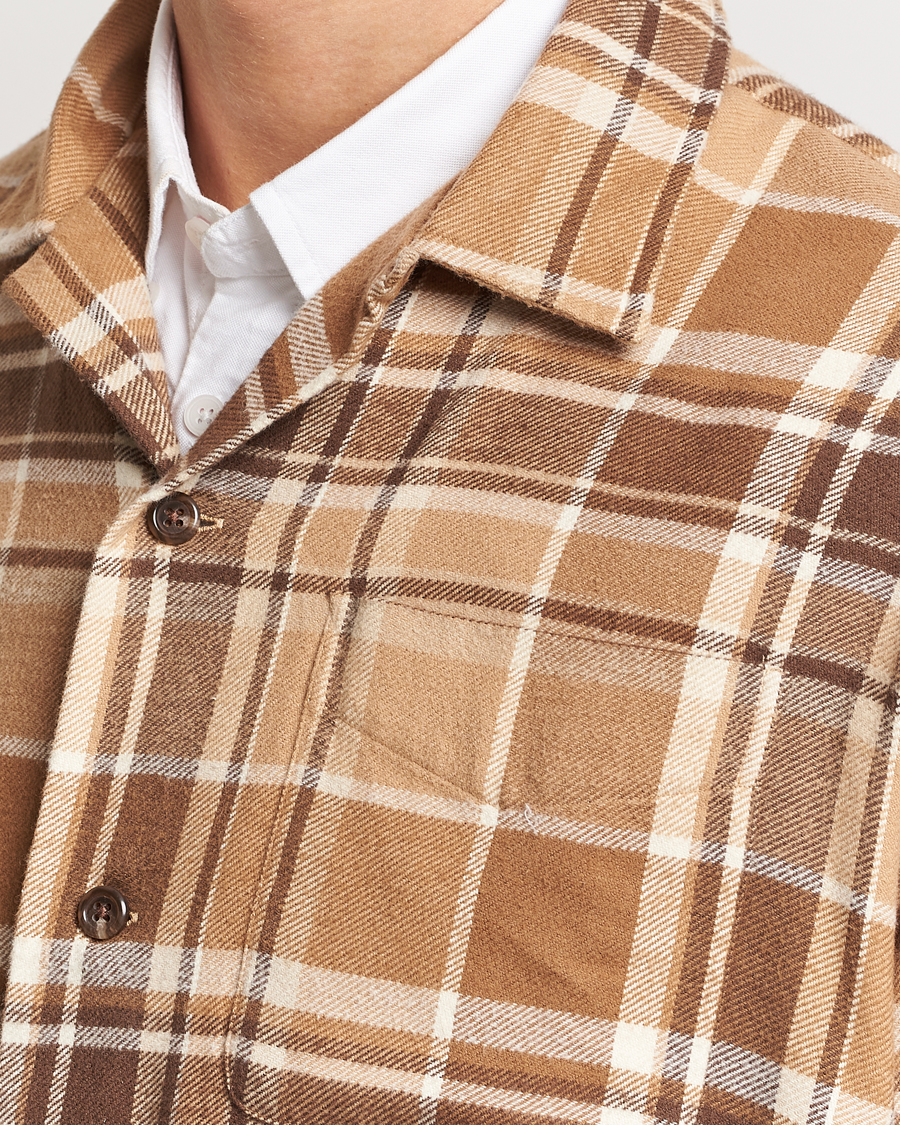 Men | Shirts | Polo Ralph Lauren | Brushed Flannel Checked Shirt Khaki/Brown