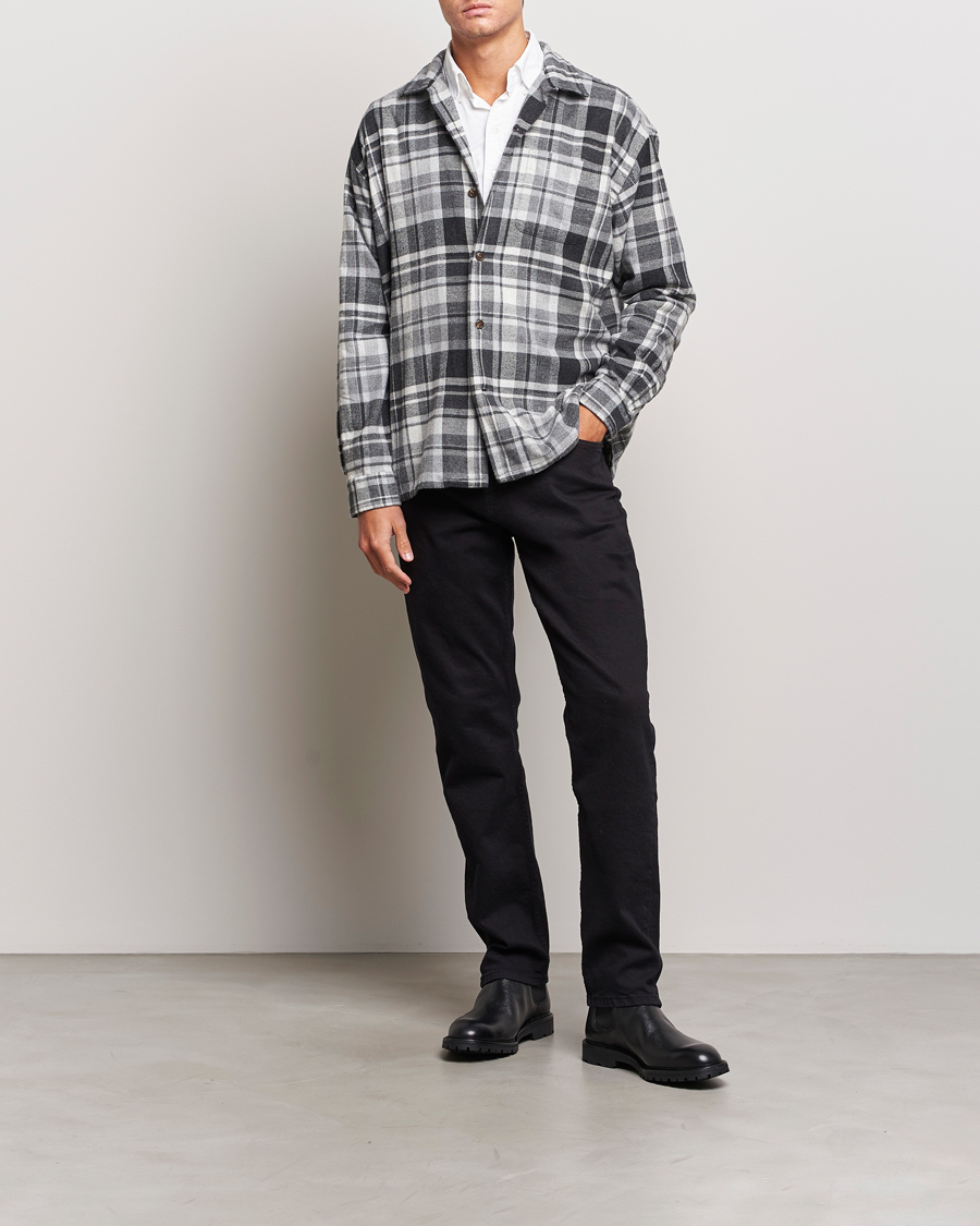 Men | Shirts | Polo Ralph Lauren | Brushed Flannel Checked Shirt Grey