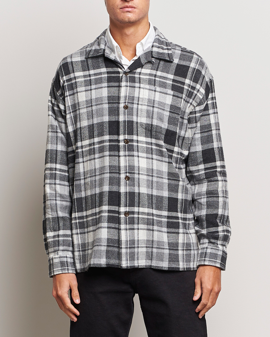 Men |  | Polo Ralph Lauren | Brushed Flannel Checked Shirt Grey