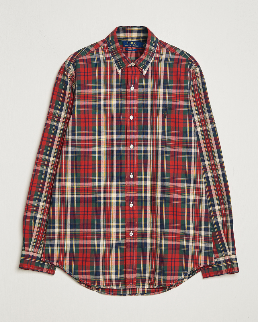 Polo Ralph Lauren Custom Fit Checked Oxford Shirt Red/Green at CareOfCarl.c Polo Ralph Lauren Custom Fit Checked Oxford Shirt Red/Green at CareOfCarl.c