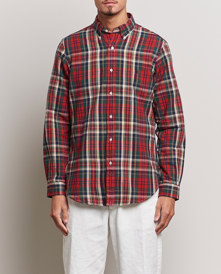 Polo Ralph Lauren Custom Fit Checked Oxford Shirt Red/Green at CareOfCarl.c Polo Ralph Lauren Custom Fit Checked Oxford Shirt Red/Green at CareOfCarl.c