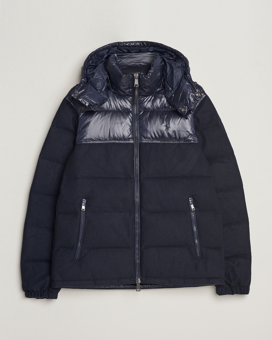 Men | Coats & Jackets | Polo Ralph Lauren | Flint Wool Down Jacket Collection Navy