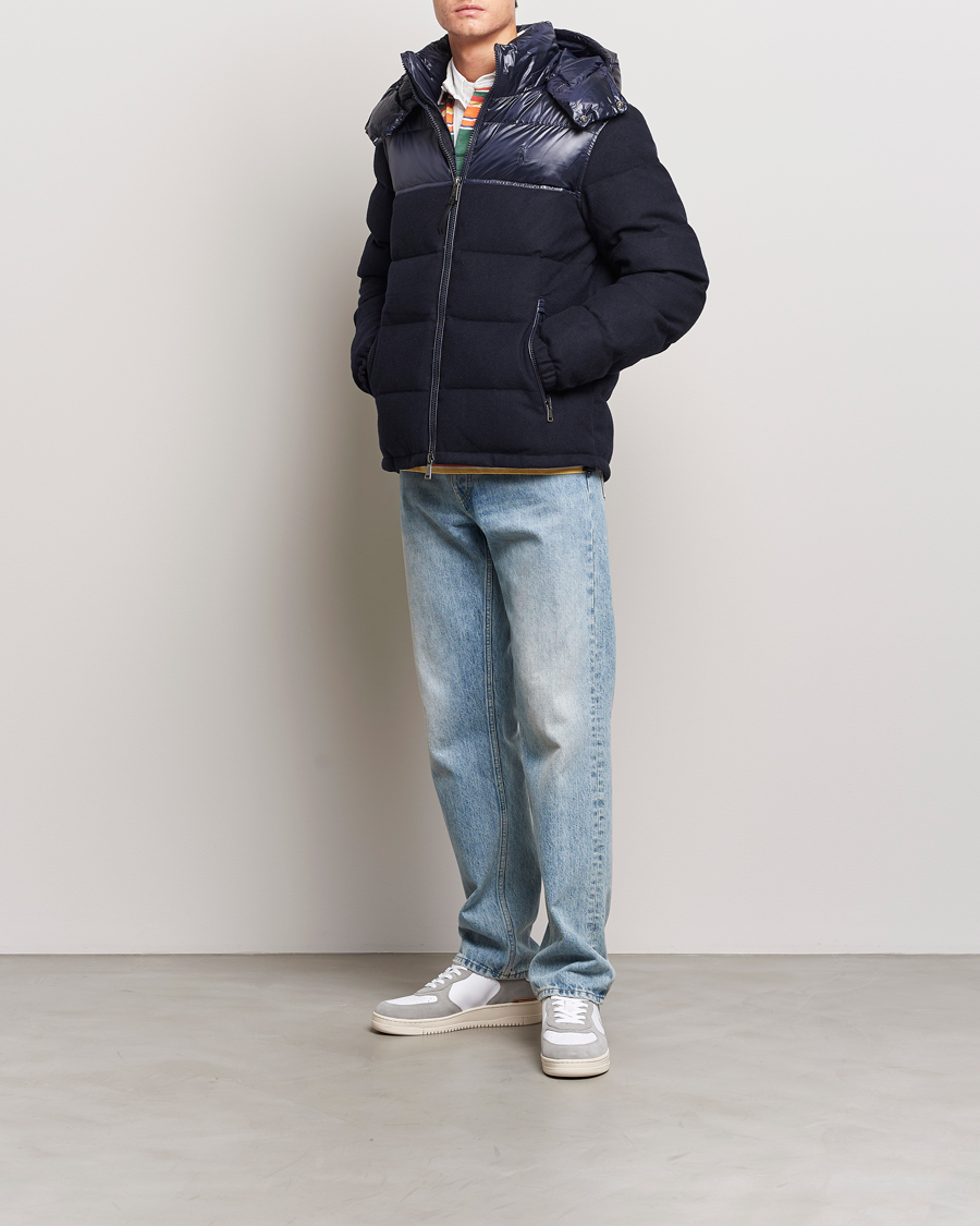Men | Coats & Jackets | Polo Ralph Lauren | Flint Wool Down Jacket Collection Navy