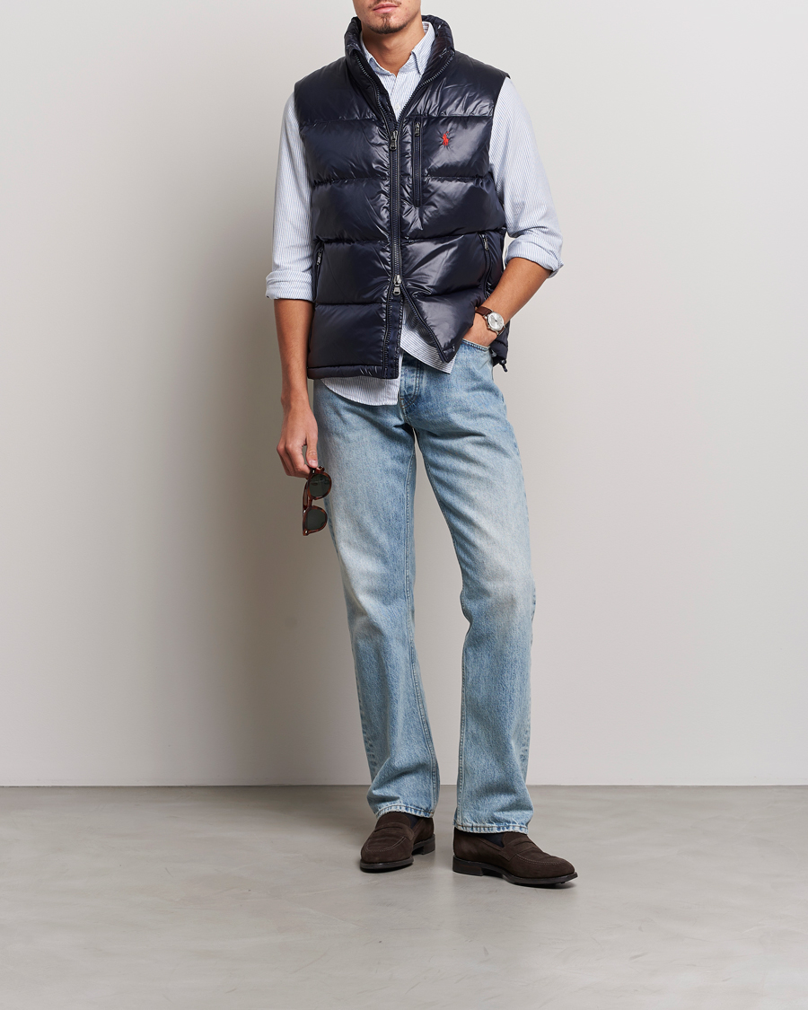 Men | Coats & Jackets | Polo Ralph Lauren | El Cap High Gloss Down Vest Collection Navy