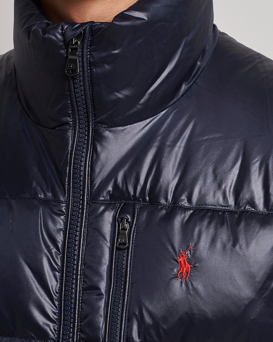 Men | Coats & Jackets | Polo Ralph Lauren | El Cap High Gloss Down Vest Collection Navy
