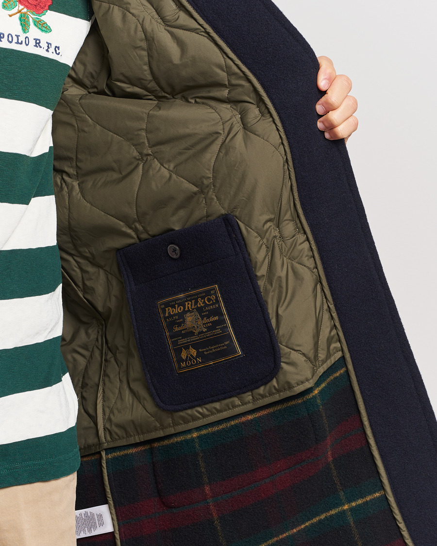 Men | Coats & Jackets | Polo Ralph Lauren | Wool Doublefaced Duffle Coat Navy