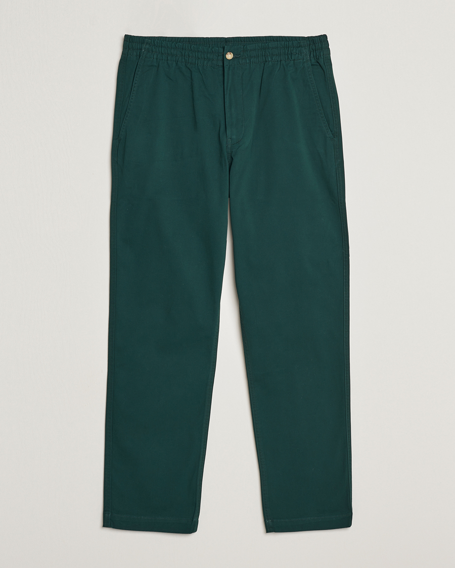 Men | Drawstring Trousers | Polo Ralph Lauren | Prepster Stretch Twill Drawstring Trousers Green