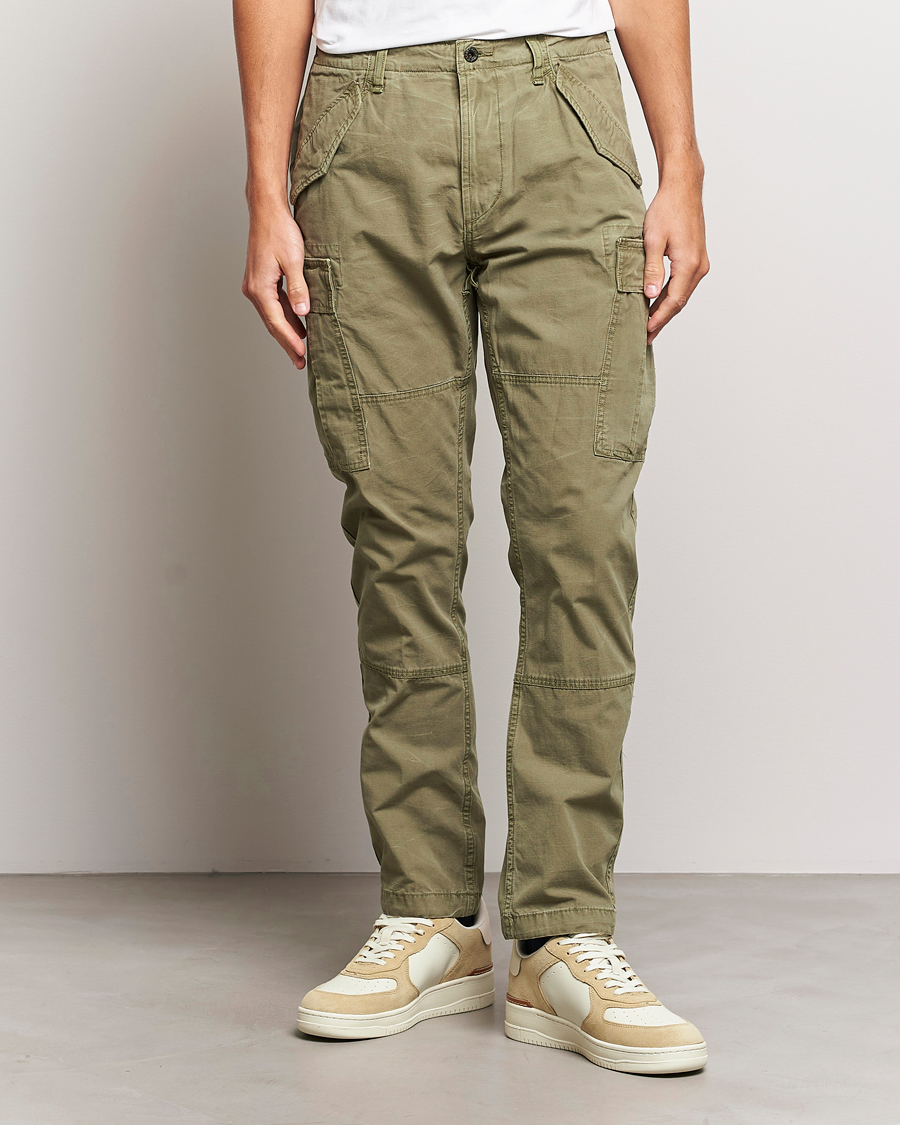 Men | Trousers | Polo Ralph Lauren | Slub Canvas Cargo Pants Olive