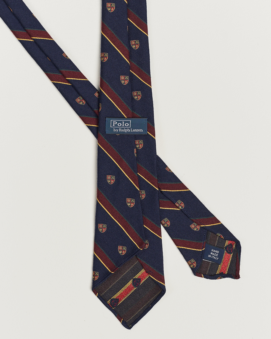 Men | Polo Ralph Lauren Vintage Club Striped Tie Navy | Polo Ralph Lauren | Vintage Club Striped Tie Navy