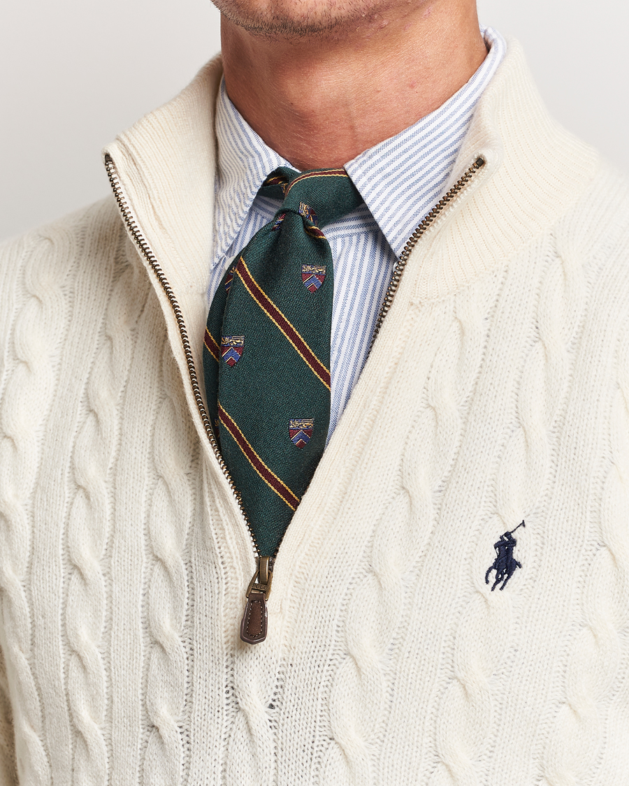 Men |  | Polo Ralph Lauren | Vintage Club Striped Tie Green