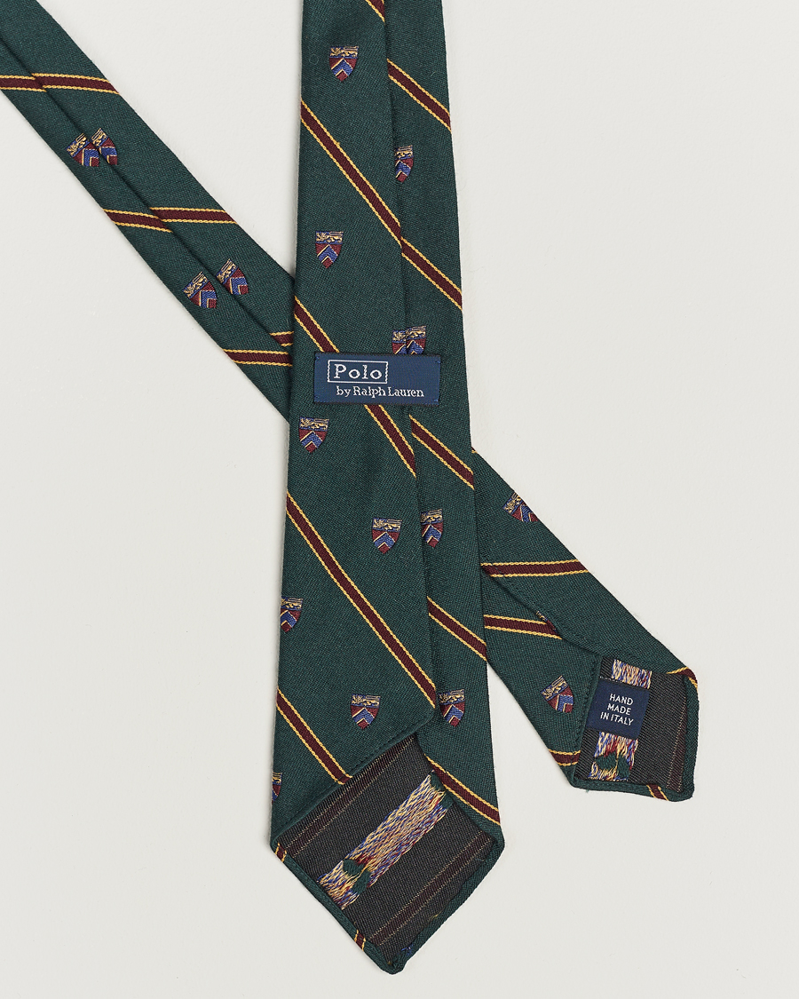 Men | Polo Ralph Lauren Vintage Club Striped Tie Green | Polo Ralph Lauren | Vintage Club Striped Tie Green