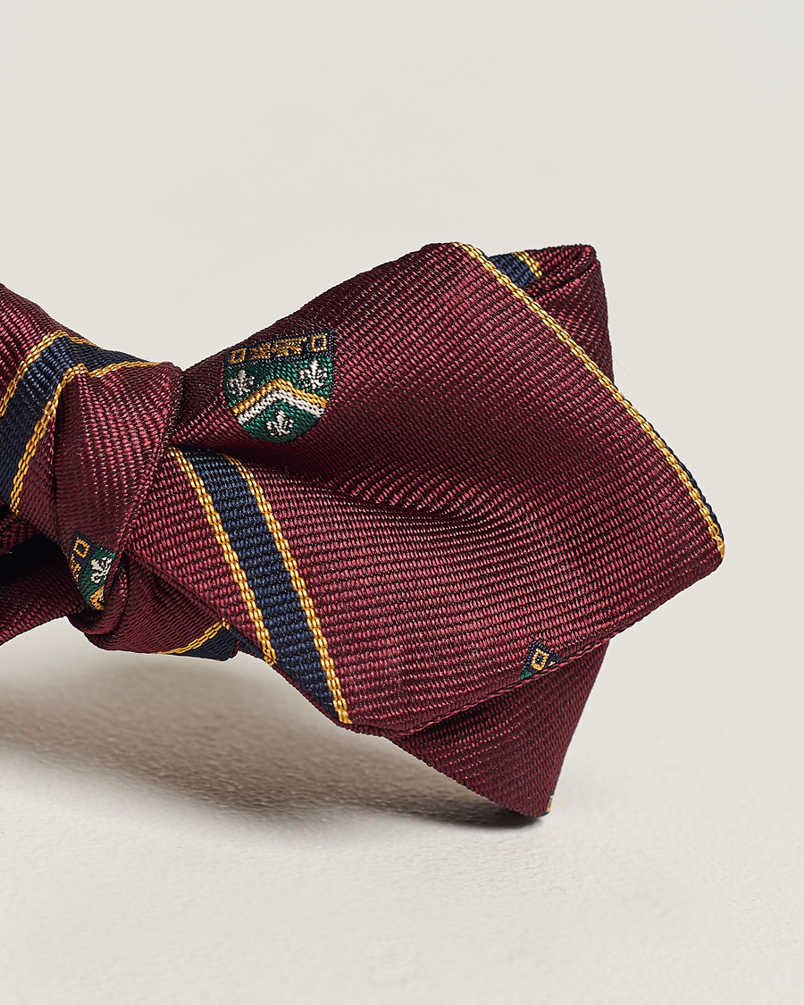 Men | Polo Ralph Lauren Vintage Club Striped Bow Tie Wine | Polo Ralph Lauren | Vintage Club Striped Bow Tie Wine