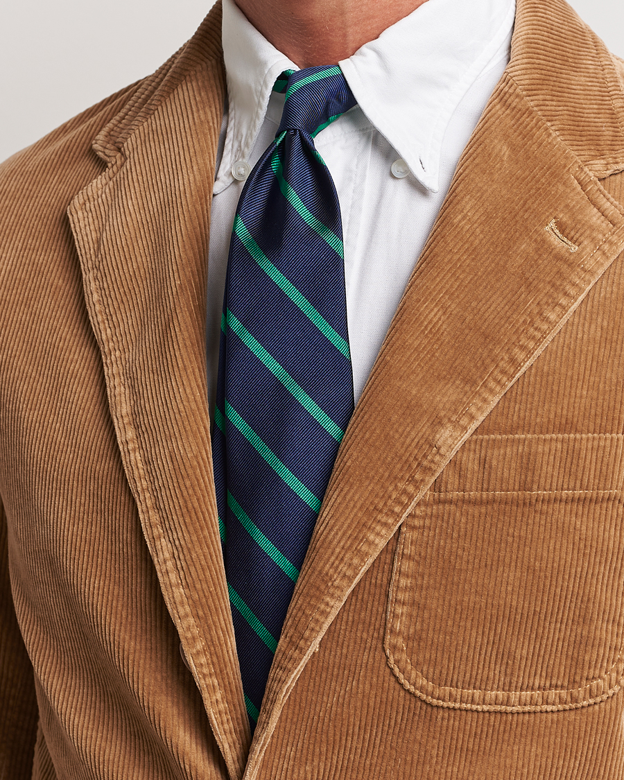 Men | Ralph Lauren Holiday Gifting | Polo Ralph Lauren | Striped Tie Navy/Green