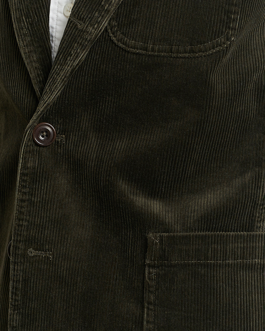 Men | Blazers | Polo Ralph Lauren | Corduroy Stretch Blazer Oil Cloth Green