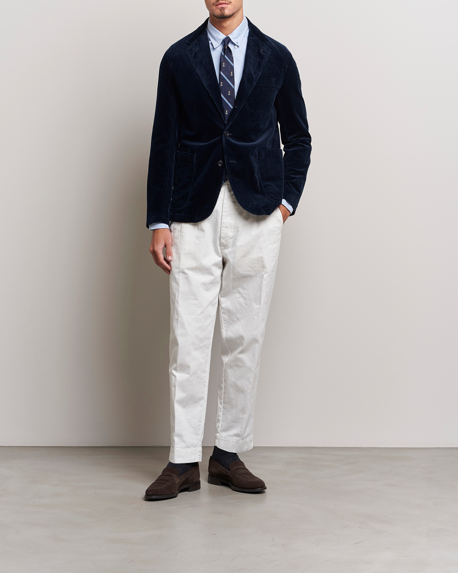 Men | Blazers | Polo Ralph Lauren | Corduroy Stretch Blazer Aviator Navy