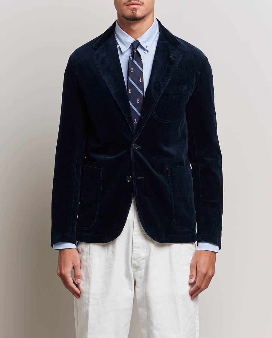 Men | Blazers | Polo Ralph Lauren | Corduroy Stretch Blazer Aviator Navy