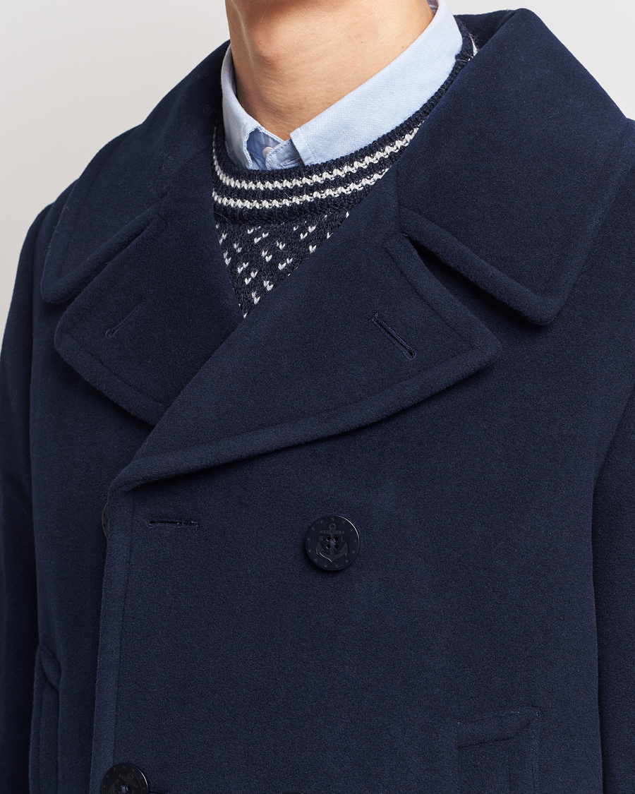 Men | Coats & Jackets | Polo Ralph Lauren | Wool Peacoat Navy