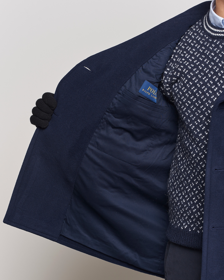 Men | Coats & Jackets | Polo Ralph Lauren | Wool Peacoat Navy