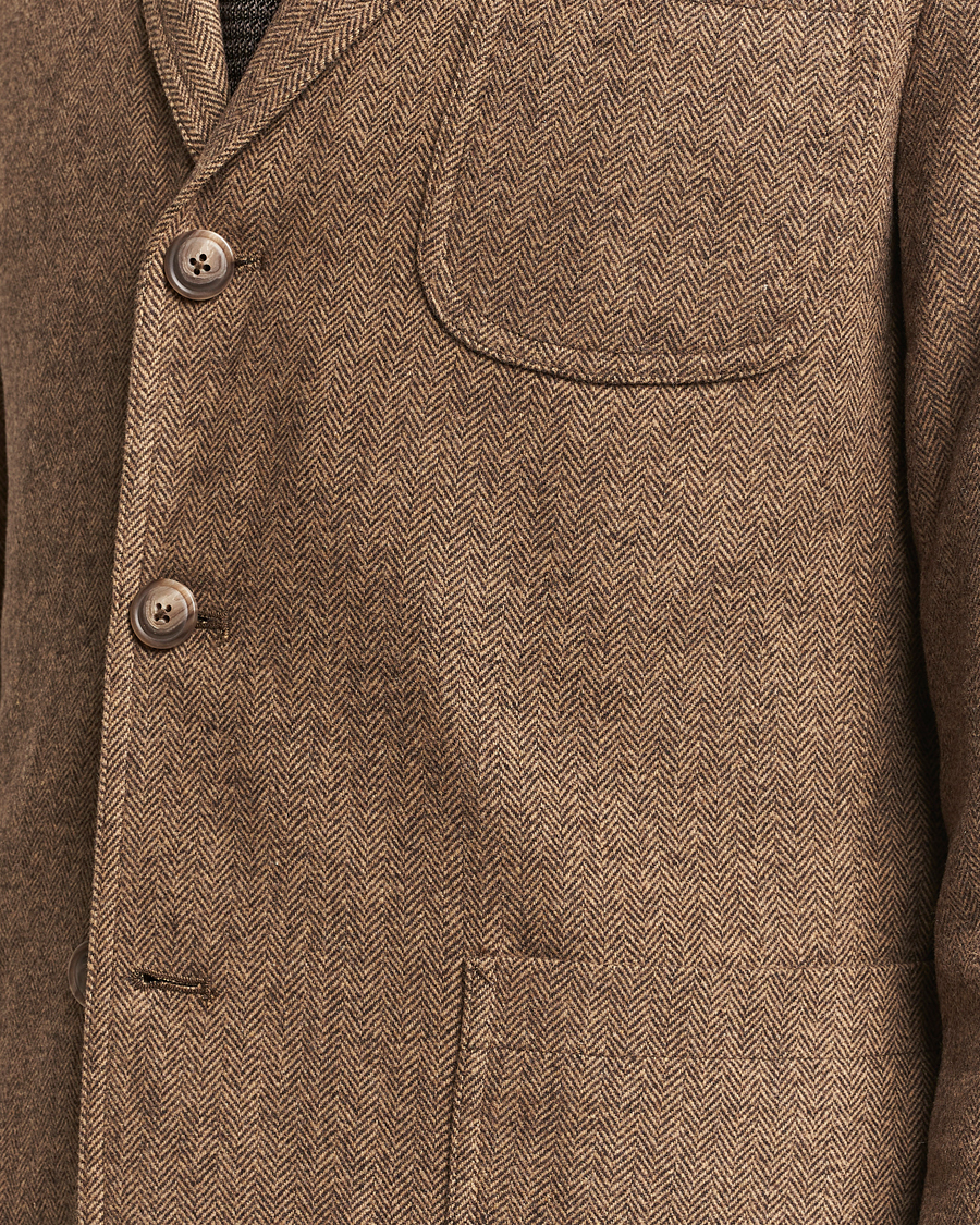 Men | Blazers | Polo Ralph Lauren | Classic Herringbone Sportcoat Brown/Tan