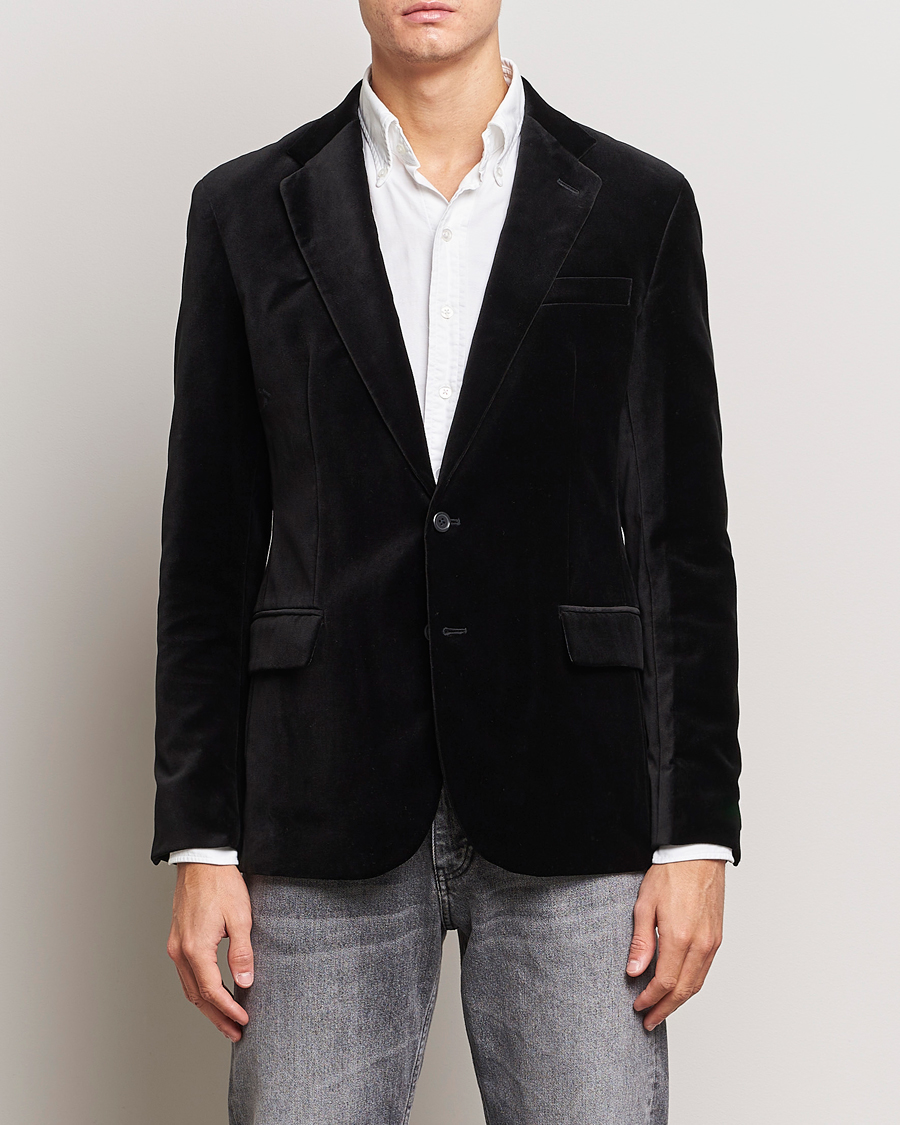 Men | Blazers | Polo Ralph Lauren | Velvet Sportcoat Black