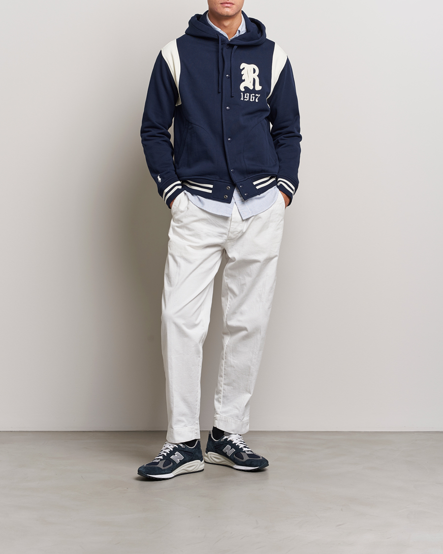 Men | Coats & Jackets | Polo Ralph Lauren | Athletic Fleece Jacket Cruise Navy/Clubhouse Cream