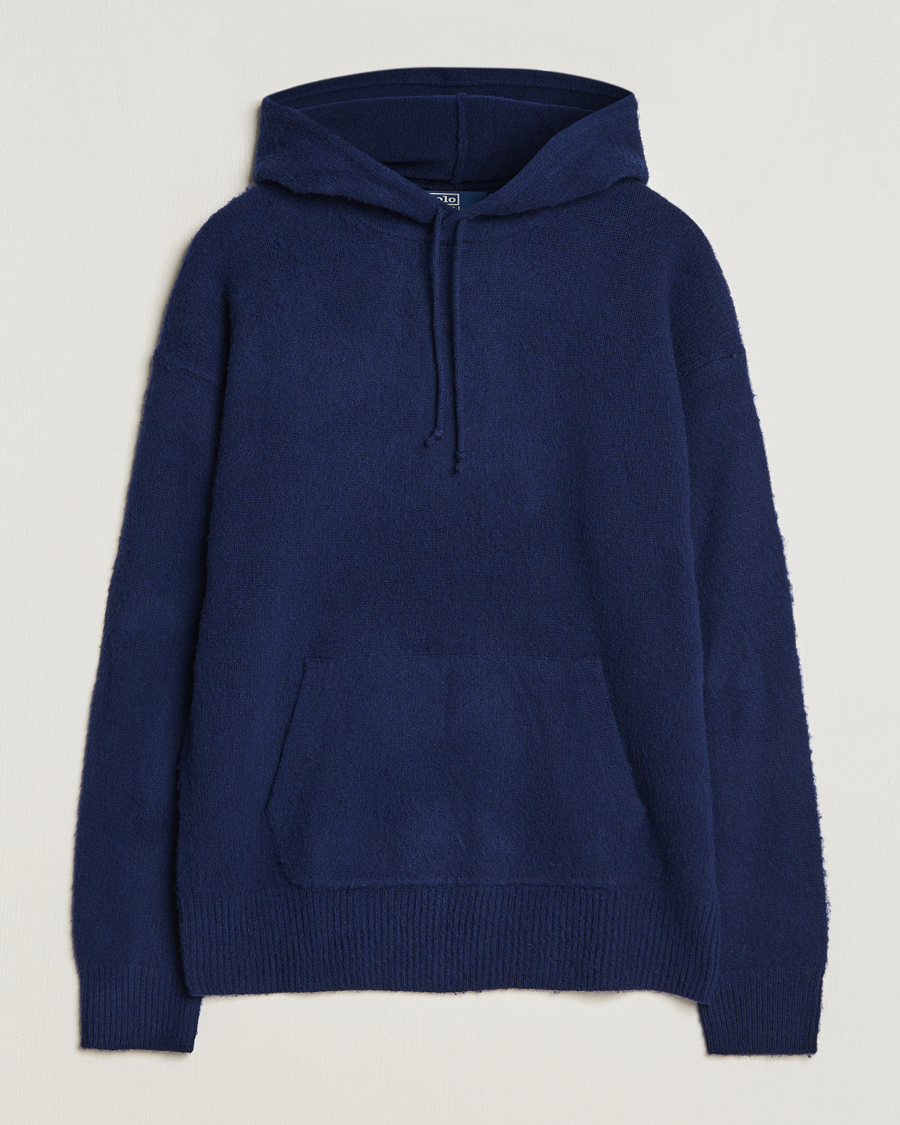 Men | Sweaters & Knitwear | Polo Ralph Lauren | Wool/Cashmere Hood Bright Navy