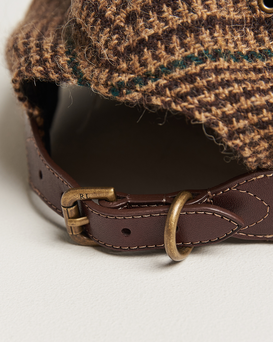 Men | Polo Ralph Lauren Glenplaid Overcheck Cap Camel | Polo Ralph Lauren | Glenplaid Overcheck Cap Camel