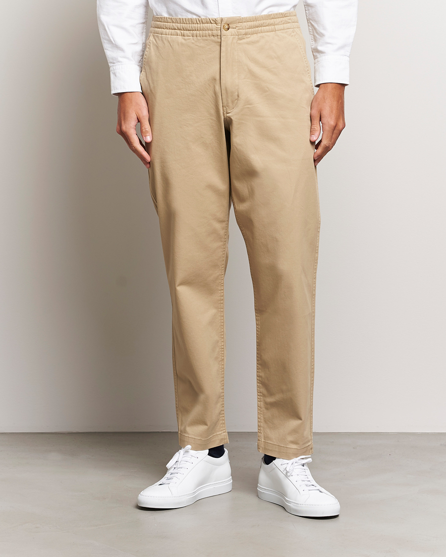 Men |  | Polo Ralph Lauren | Prepster Stretch Twill Drawstring Trousers Khaki
