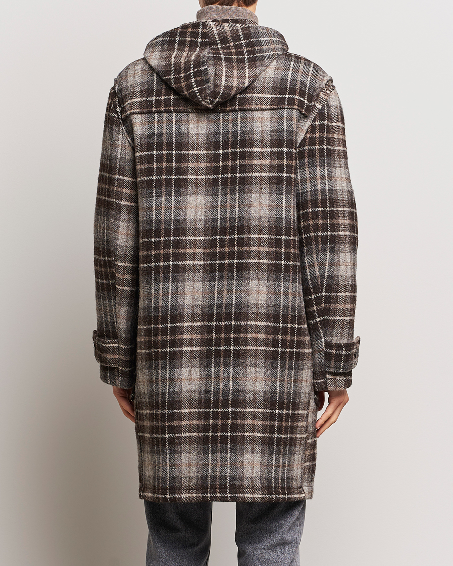 Men | Coats & Jackets | Gloverall | De Bonne Facutre Wool Duffle Coat Black/Grey