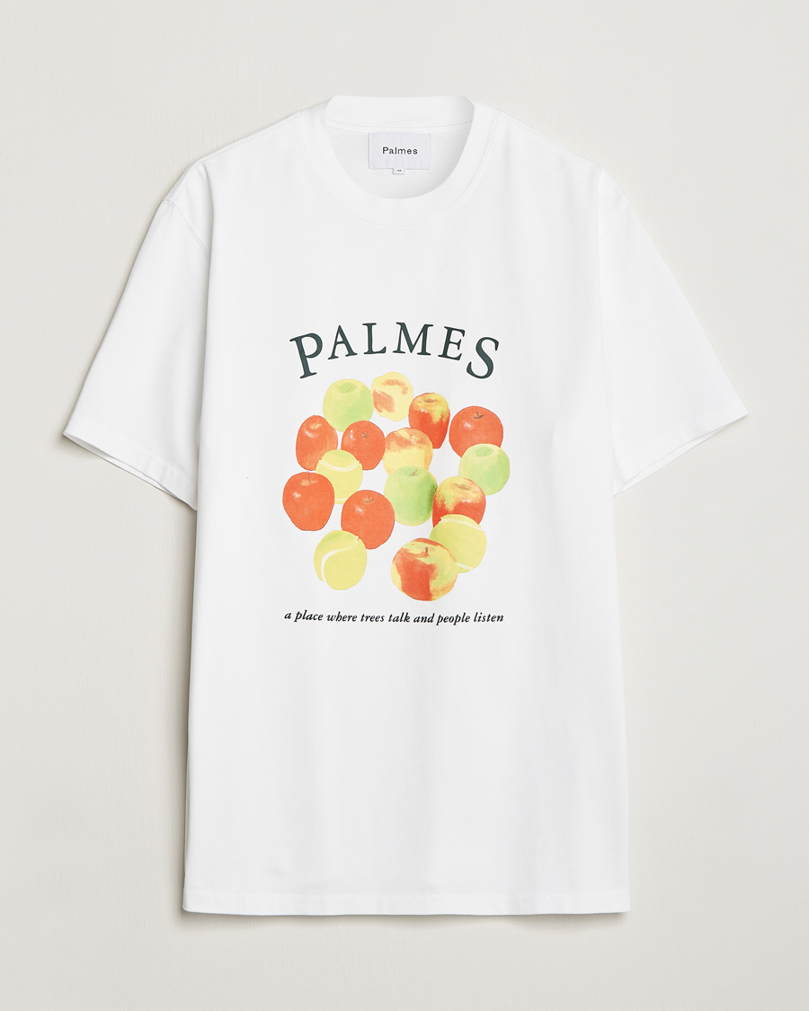 Men | T-Shirts | Palmes | Apples T-Shirt White