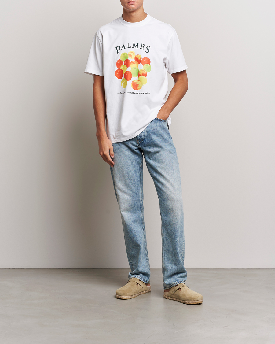 Men | T-Shirts | Palmes | Apples T-Shirt White