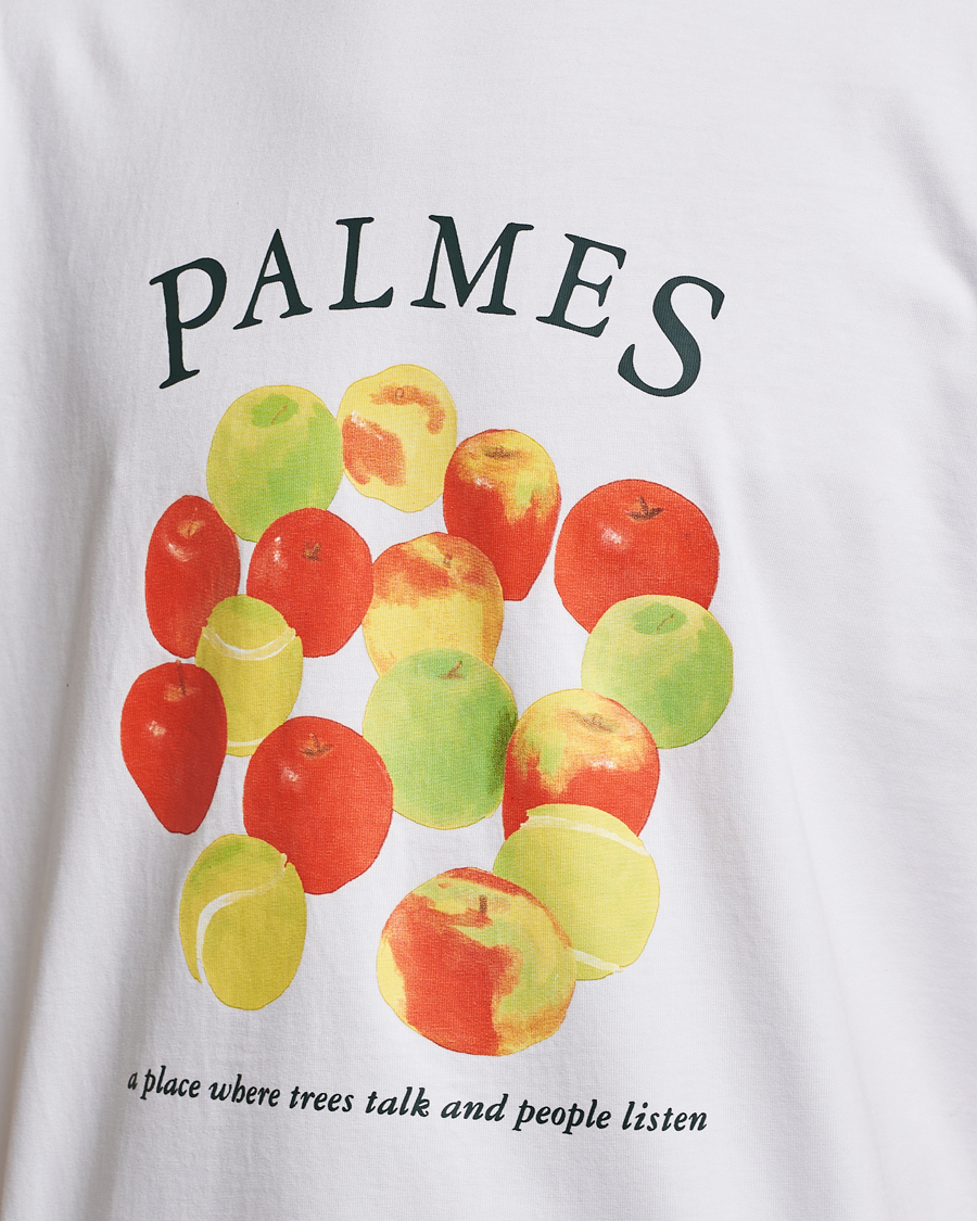 Men | T-Shirts | Palmes | Apples T-Shirt White