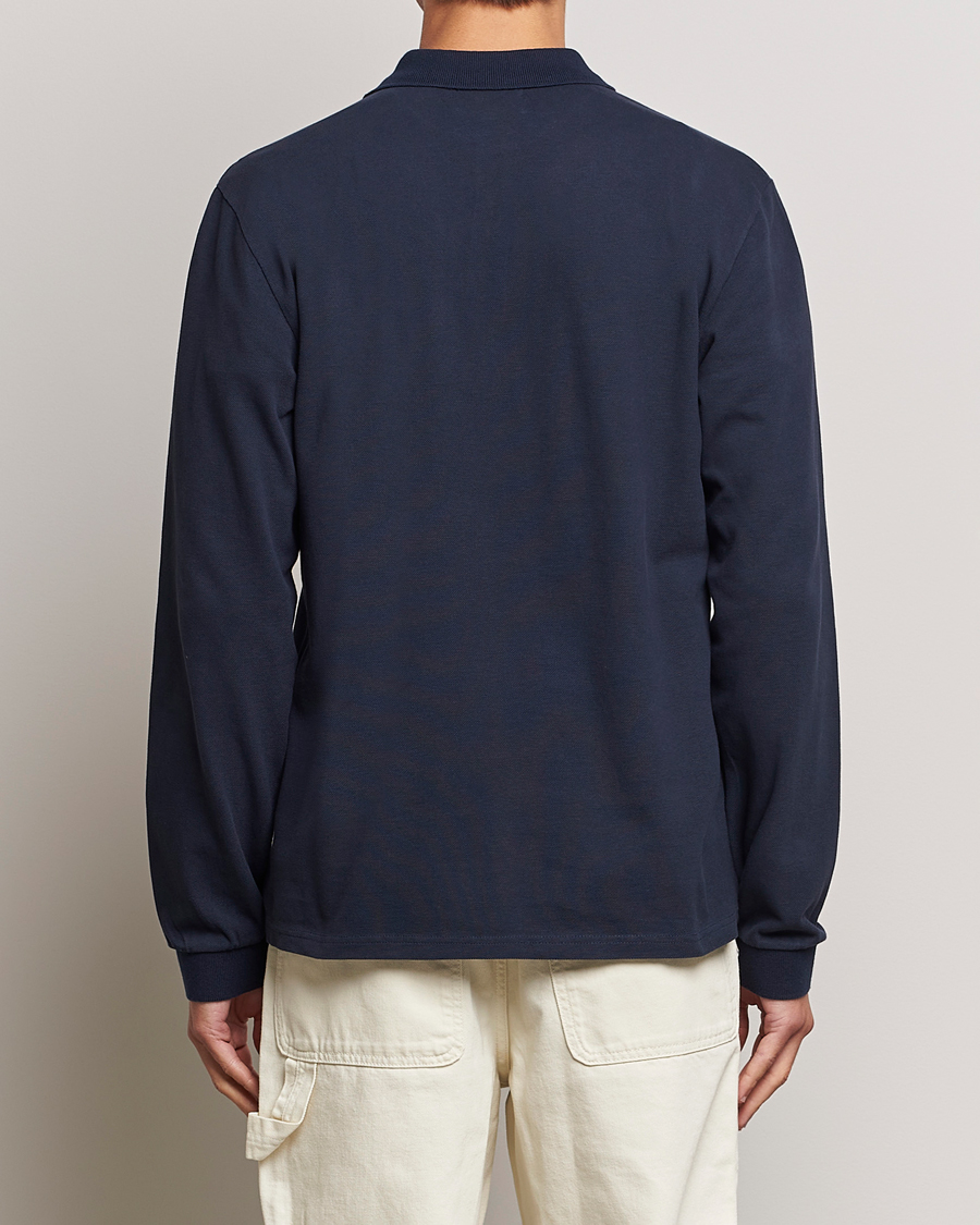 Men | Sweaters & Knitwear | Palmes | Mister Long Sleeve Polo Navy