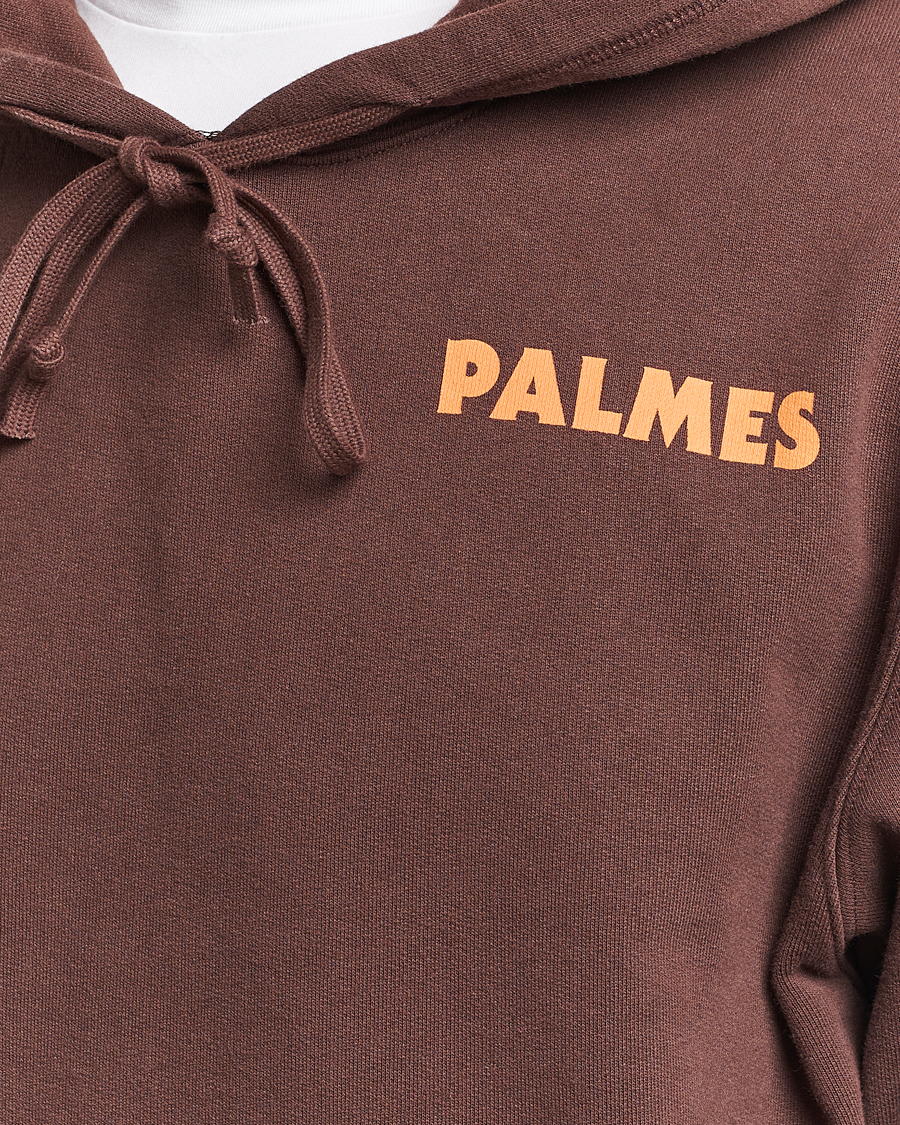 Men | Sweaters & Knitwear | Palmes | Bloody Hooded Sweatshirt Brown
