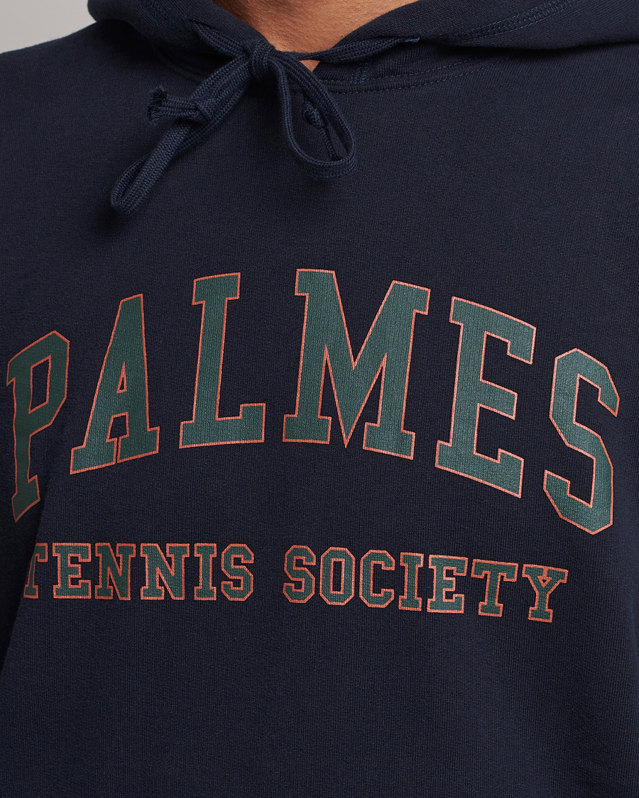 Men | Sweaters & Knitwear | Palmes | Mats Hooded Sweatshirt Navy