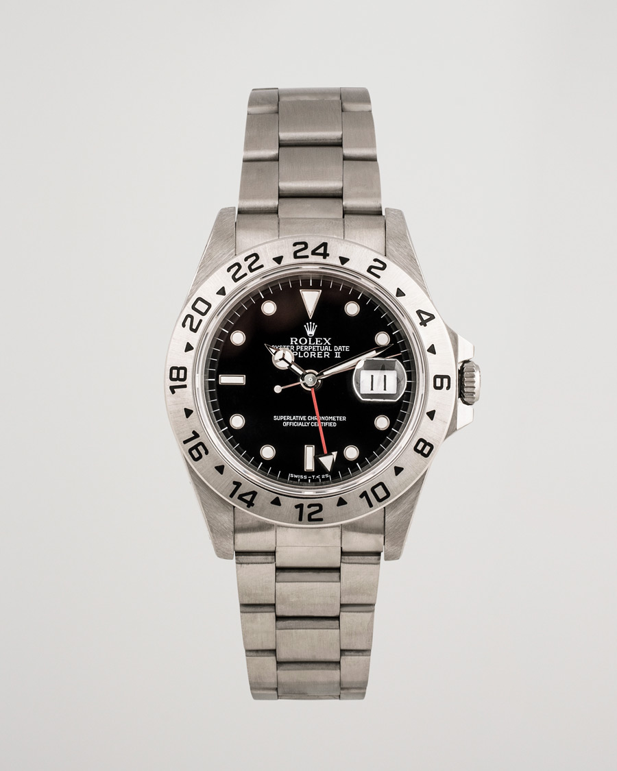 Men | Rolex Pre-Owned Explorer II 16570 Steel Black | Rolex Pre-Owned | Explorer II 16570 Steel Black