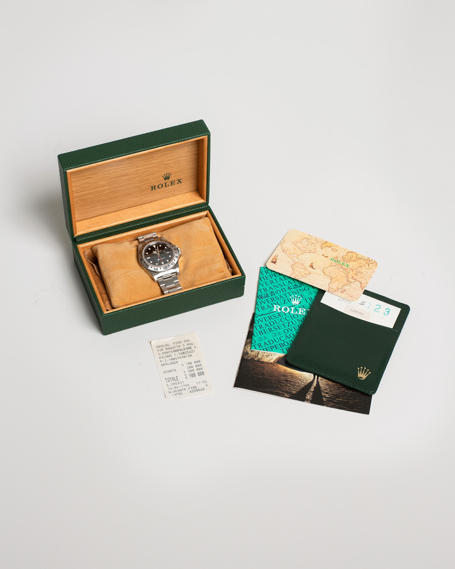 Men | Rolex Pre-Owned Explorer II 16570 Steel Black | Rolex Pre-Owned | Explorer II 16570 Steel Black